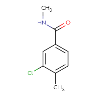 Chemical structure of 3-chloro-N,4-dimethylbenzamide - CSSB00000188183