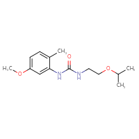 Chemical structure of 1-(5-methoxy-2-methylphenyl)-3-[2-(propan-2-yloxy)ethyl]urea - CSSB00027550977