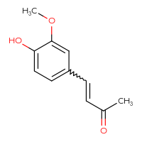 Chemical structure of 4-(4-hydroxy-3-methoxyphenyl)but-3-en-2-one - CSSB00102563406