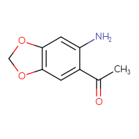 Chemical structure of 1-(6-amino-2H-1,3-benzodioxol-5-yl)ethan-1-one - CSSB00000209940