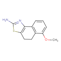 Chemical structure of 6-methoxy-4H,5H-naphtho[1,2-d][1,3]thiazol-2-amine - CSSB00011178432