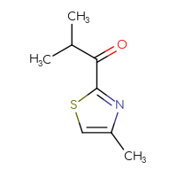 Chemical structure of 2-methyl-1-(4-methyl-1,3-thiazol-2-yl)propan-1-one - CSSB00020885355