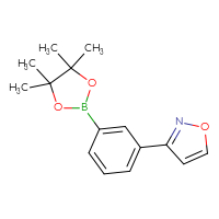 Chemical structure of 3-[3-(4,4,5,5-tetramethyl-1,3,2-dioxaborolan-2-yl)phenyl]-1,2-oxazole - CSSB06584797241