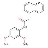 Chemical structure of N-(2,4-dimethoxyphenyl)-2-(naphthalen-1-yl)acetamide - CSSB00027973995