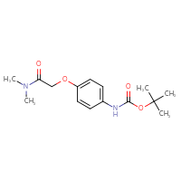 Chemical structure of tert-butyl N-{4-[(dimethylcarbamoyl)methoxy]phenyl}carbamate - CSSB02055587469