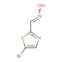 Chemical structure of N-[(5-bromo-1,3-thiazol-2-yl)methylidene]hydroxylamine - CSSB00024530262