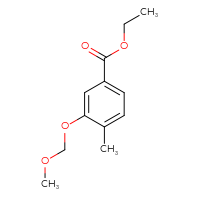 Chemical structure of ethyl 3-(methoxymethoxy)-4-methylbenzoate - CSSB20471701219