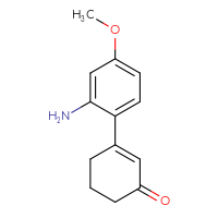 Chemical structure of 3-(2-amino-4-methoxyphenyl)cyclohex-2-en-1-one - CSSB00021628663