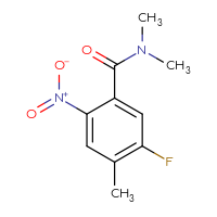 Chemical structure of 5-fluoro-N,N,4-trimethyl-2-nitrobenzamide - CSSB00761287743