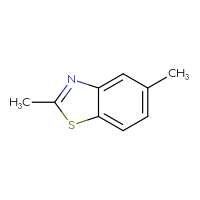 Chemical structure of 2,5-dimethyl-1,3-benzothiazole - CSSB00000181340