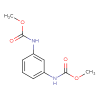 Chemical structure of methyl N-{3-[(methoxycarbonyl)amino]phenyl}carbamate - CSSB00000053880