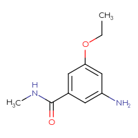 Chemical structure of 3-amino-5-ethoxy-N-methylbenzamide - CSSB00012859199