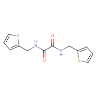Chemical structure of N,N'-bis[(thiophen-2-yl)methyl]ethanediamide - CSSB00046208156