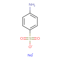 Chemical structure of sodium 4-aminobenzene-1-sulfonate - CSSB00000030425