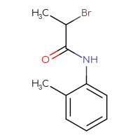Chemical structure of 2-bromo-N-(2-methylphenyl)propanamide - CSSB00011934956
