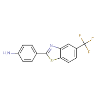 Chemical structure of 4-[5-(trifluoromethyl)-1,3-benzothiazol-2-yl]aniline - CSSB00045009832