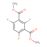 Chemical structure of 1,3-dimethyl 2,4,6-trifluorobenzene-1,3-dicarboxylate - CSSB00134615723