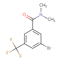 Chemical structure of 3-bromo-N,N-dimethyl-5-(trifluoromethyl)benzamide - CSSB00021636224