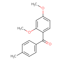 Chemical structure of (2,4-dimethoxyphenyl)(4-methylphenyl)methanone - CSSB00000769174