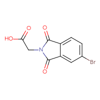 Chemical structure of 2-(5-bromo-1,3-dioxo-2,3-dihydro-1H-isoindol-2-yl)acetic acid - CSSB00000188682