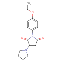 Chemical structure of 1'-(4-ethoxyphenyl)-[1,3'-bipyrrolidine]-2',5'-dione - CSSB00132650704