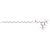 Chemical structure of octadecyl 3-(3,5-di-tert-butyl-4-hydroxyphenyl)propanoate - CSSB00000067550