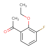 Chemical structure of 1-(2-ethoxy-3-fluorophenyl)ethan-1-one - CSSB00014351253