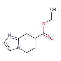 Chemical structure of ethyl 5H,6H,7H,8H-imidazo[1,2-a]pyridine-7-carboxylate - CSSB00042860578