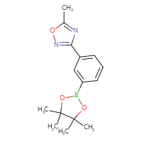 Chemical structure of 5-methyl-3-[3-(4,4,5,5-tetramethyl-1,3,2-dioxaborolan-2-yl)phenyl]-1,2,4-oxadiazole - CSSB00010090726