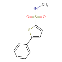 Chemical structure of N-methyl-5-phenylthiophene-2-sulfonamide - CSSB00010155916