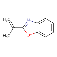 Chemical structure of 2-(prop-1-en-2-yl)-1,3-benzoxazole - CSSB00010983949