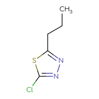 Chemical structure of 2-chloro-5-propyl-1,3,4-thiadiazole - CSSB00011858499
