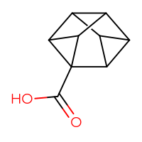 Chemical structure of pentacyclo[3.3.0.0²,⁴.0³,⁷.0⁶,⁸]octane-3-carboxylic acid - CSSB14899073969
