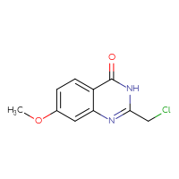 Chemical structure of 2-(chloromethyl)-7-methoxy-3,4-dihydroquinazolin-4-one - CSSB00013303098