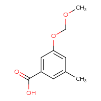 Chemical structure of 3-(methoxymethoxy)-5-methylbenzoic acid - CSSB02496304461