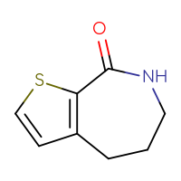 Chemical structure of 4H,5H,6H,7H,8H-thieno[2,3-c]azepin-8-one - CSSB00010351288