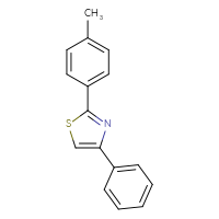Chemical structure of 2-(4-methylphenyl)-4-phenyl-1,3-thiazole - CSSB00000590022