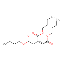 Chemical structure of 1,2,3-tributyl prop-1-ene-1,2,3-tricarboxylate - CSSB00020643818