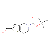 Chemical structure of tert-butyl 2-(hydroxymethyl)-4H,5H,6H,7H-thieno[3,2-c]pyridine-5-carboxylate - CSSB00010195389