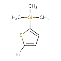 Chemical structure of (5-bromothiophen-2-yl)trimethylsilane - CSSB00015817213