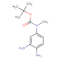Chemical structure of tert-butyl N-(3,4-diaminophenyl)-N-methylcarbamate - CSSB06614801918
