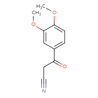 Chemical structure of 3-(3,4-dimethoxyphenyl)-3-oxopropanenitrile - CSSB00011225182