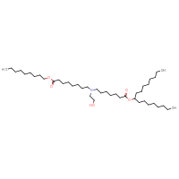 Chemical structure of nonyl 8-{[7-(heptadecan-9-yloxy)-7-oxoheptyl](2-hydroxyethyl)amino}octanoate - CSSB06741709365