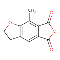 Chemical structure of 2-methyl-4,11-dioxatricyclo[7.3.0.0³,⁷]dodeca-1,3(7),8-triene-10,12-dione - CSSB21495902321