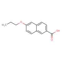 Chemical structure of 6-propoxynaphthalene-2-carboxylic acid - CSSB02160647238