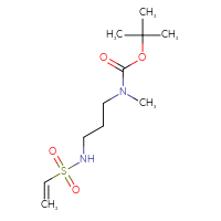 Chemical structure of tert-butyl N-(3-ethenesulfonamidopropyl)-N-methylcarbamate - CSSB00153511424