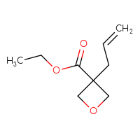 Chemical structure of ethyl 3-(prop-2-en-1-yl)oxetane-3-carboxylate - CSSB03788367713