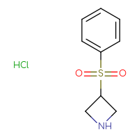 Chemical structure of 3-(benzenesulfonyl)azetidine hydrochloride - CSSB00153394191