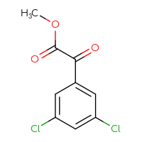 Chemical structure of methyl 2-(3,5-dichlorophenyl)-2-oxoacetate - CSSB00010243585