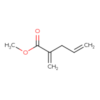 Chemical structure of methyl 2-methylidenepent-4-enoate - CSSB00009830862